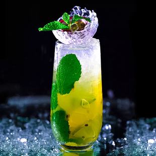 酒吧传奇 无铅水晶mojito鸡尾酒杯 水杯长饮杯柯林杯果汁杯饮料杯