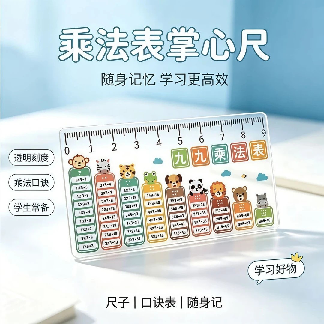 透明迷你款小尺子掌上尺子直尺