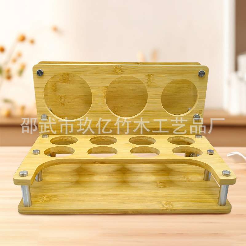 创意竹制厨房用品调料置物架油盐酱醋整理架调味垫多层楠竹收纳瓶