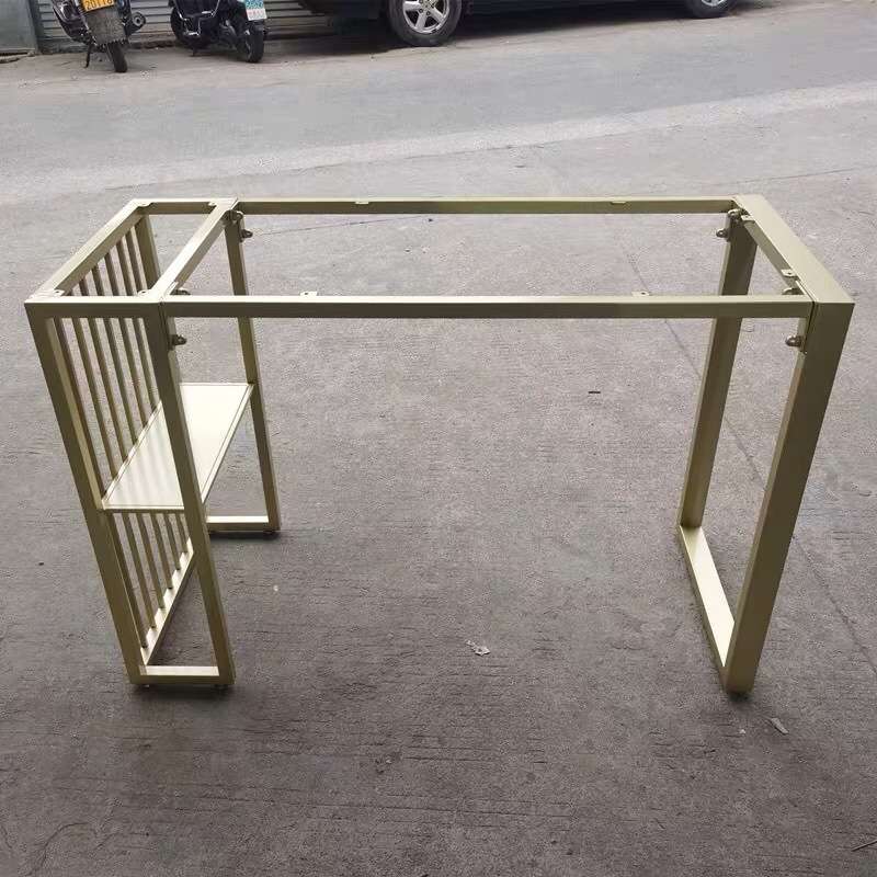 新款铁艺桌腿支架岩板桌架底座餐桌腿铁架架子书桌桌脚定作
