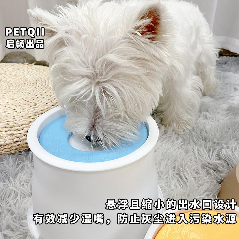狗狗喝水碗不湿嘴猫水碗猫咪护颈狗浮力水盆宠物防打翻漂浮饮水器