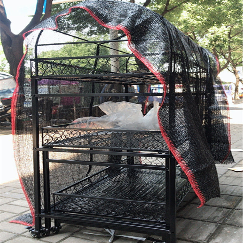 【花含烟】阳台多肉花架铁艺露台落地室内多层室外带轮遮阳定制