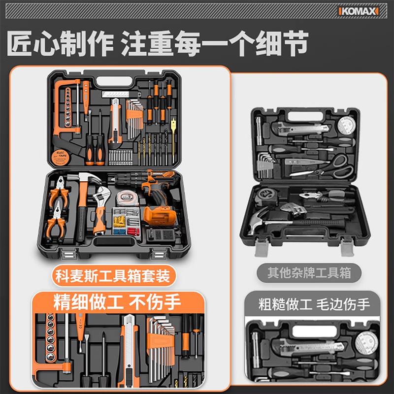 工具箱套装家用多功能五金工具大全家庭电工车载维修组合万能全套
