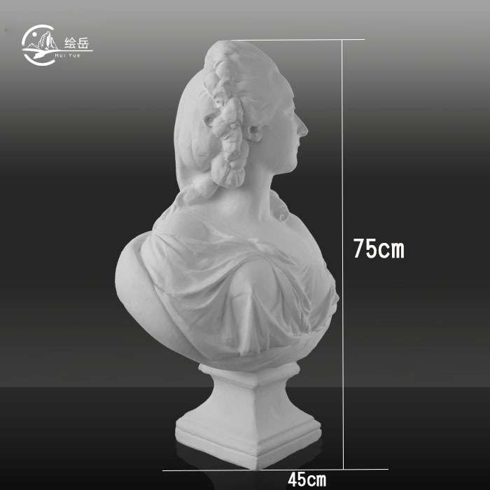 绘岳石膏像贝利夫人皇后半身像石膏头像素描教具美术写生绘画家居