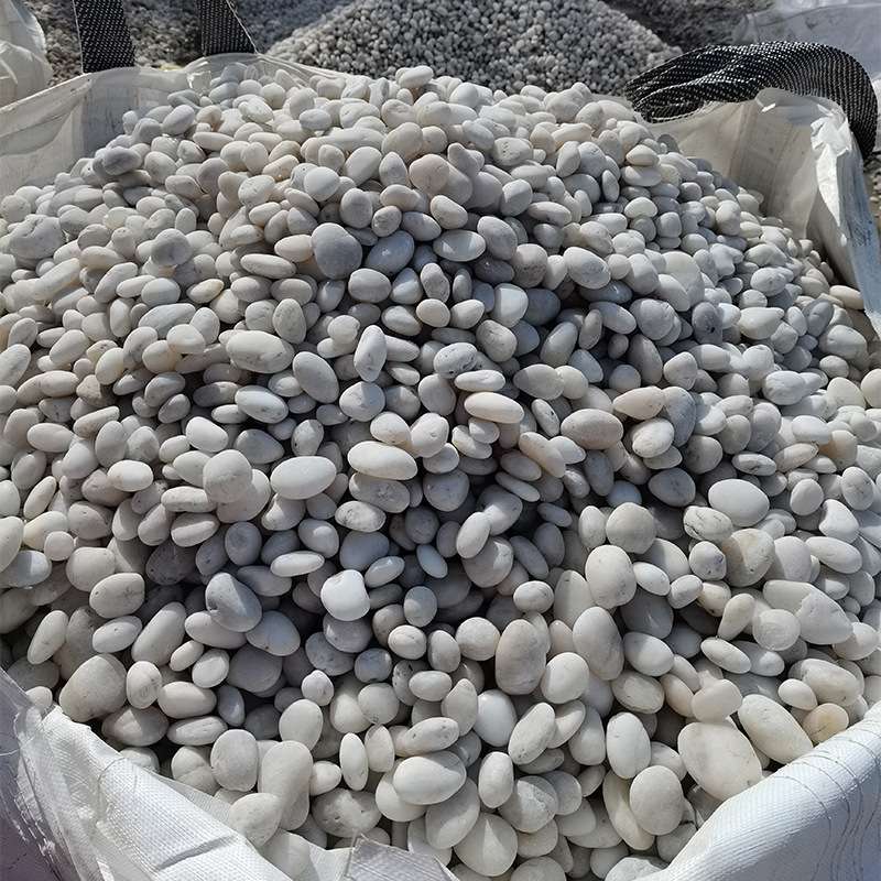 三亚直批一级白鹅卵石园林庭院铺路花园装饰鹅卵石枯山水点缀石头