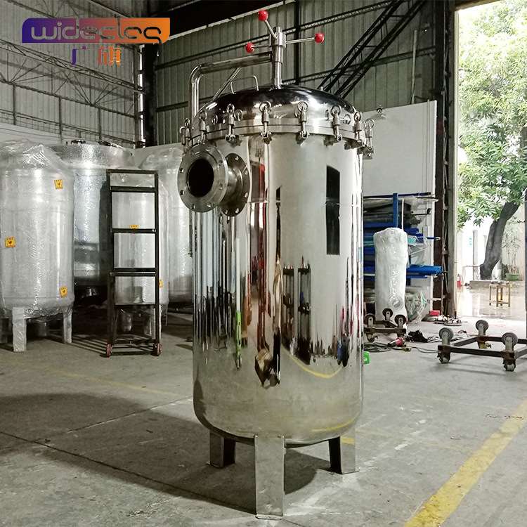 不锈钢袋式过滤器初效水处理设备滤袋过滤机工业自清洗布袋过滤器