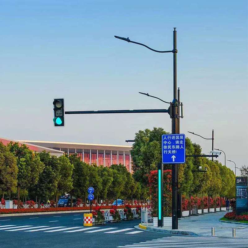 厂家直供交通安全标志杆牌红绿灯信号杆路灯合杆多功能综合杆