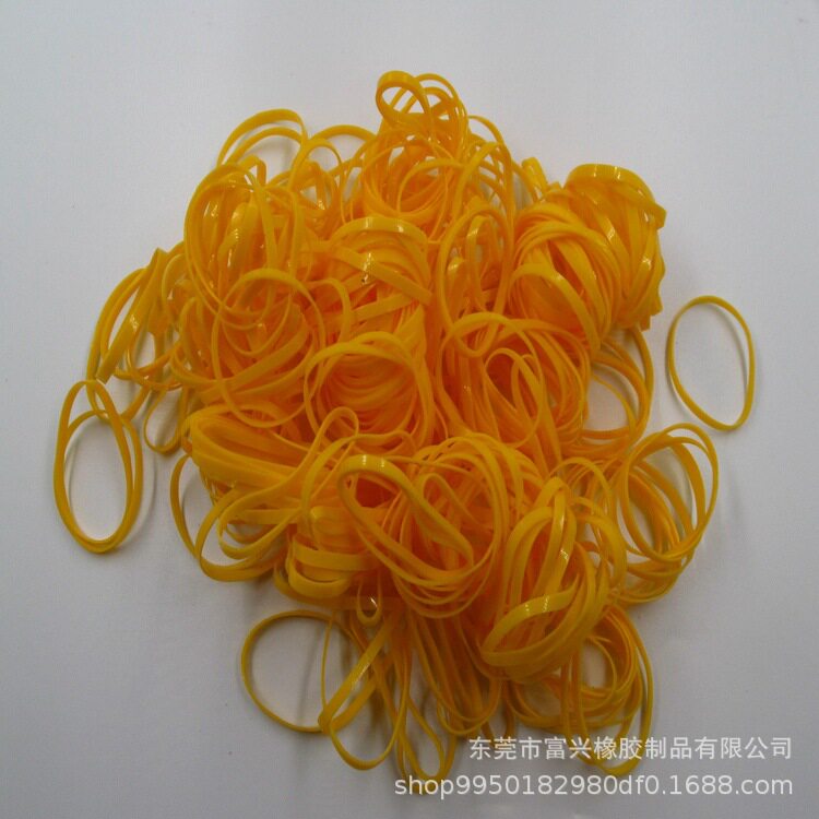 黄色耐高温防老化胶圈TPU橡皮筋MB-4024扎头发皮圈橡筋