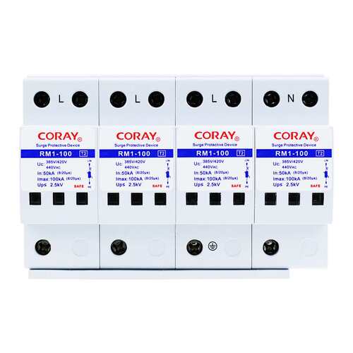 易科雷380V电源防雷器 80KA120KA200KA一级总电源浪涌保护器440V
