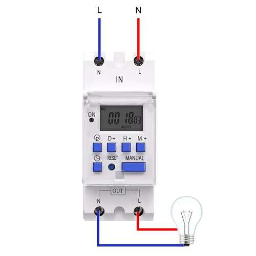 TOMZN AHC15A AHC30A 时控开关 12V 24V 48V 110V 220V 透明面盖