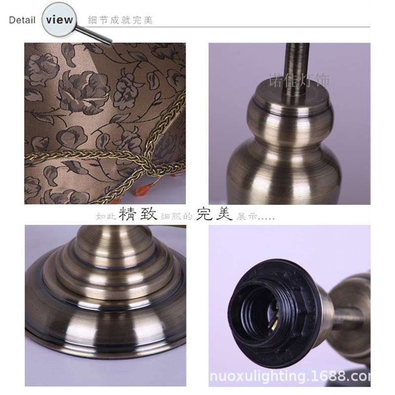 欧式仿古台灯地中海复古客厅卧室书房床头灯饰经古典创意时尚灯具