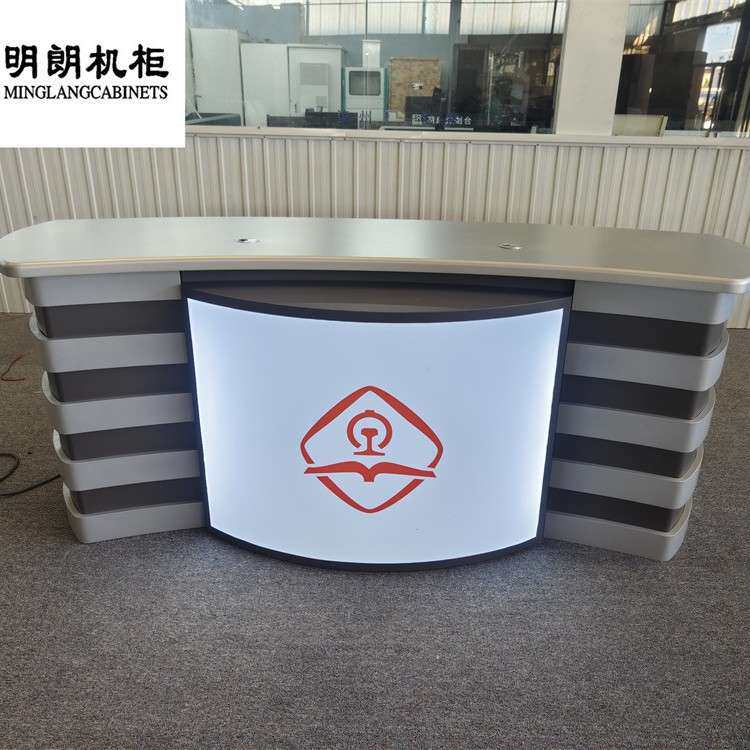 播音桌演播室演播桌校园直播桌电视台导播桌主持人新闻访谈桌