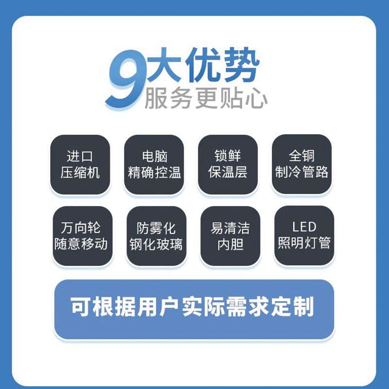 鲜肉柜生鲜展示柜牛肉猪肉熟食卤菜超市商用冷柜点菜柜