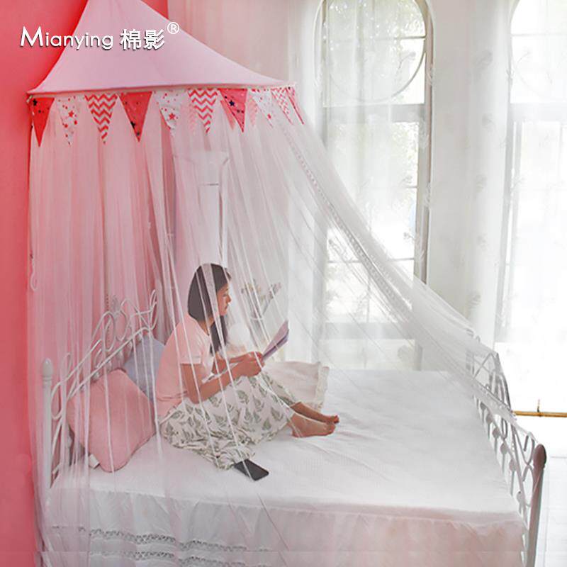 蚊帐半圆顶1.2/1.8m床家用吊顶1.5米公主风免安装加厚加密男女孩