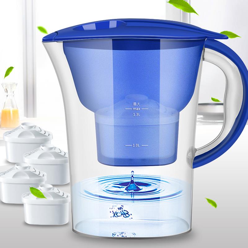 净水壶滤水壶厨房家用便携式户外净水器滤芯2.5L直饮过滤器学宿舍