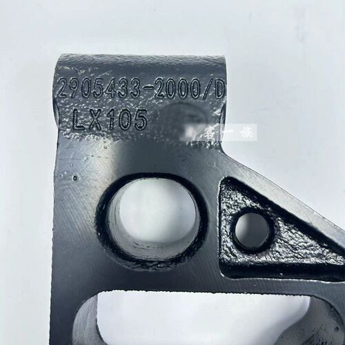 适用解放J6P前桥减震器下支架 前钢板垫块底座左右支架J6原厂配件