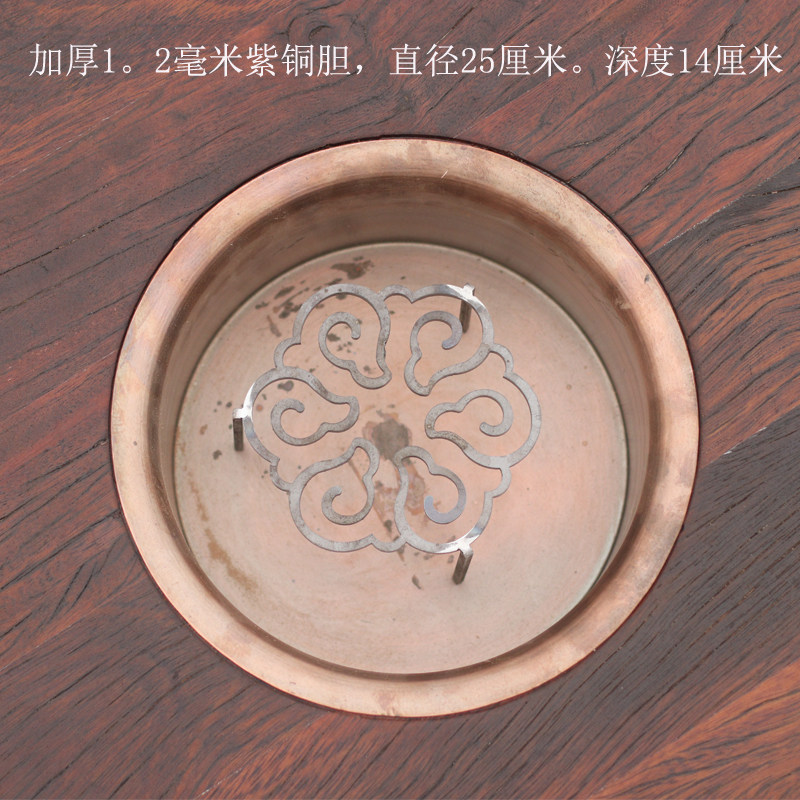 网红煮茶碳炉小圆桌炭炉茶桌围炉煮茶几家用小茶台实木阳台餐椅桌