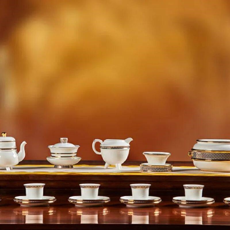 华祥苑茶具 礼乐华章陶瓷功夫茶具套装家用瓷器茶具包邮配件单卖