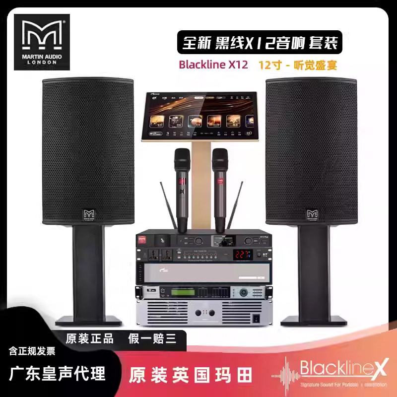 英国玛田音响（假一赔十） 玛田X12音箱 家庭娱乐KTV音响套装