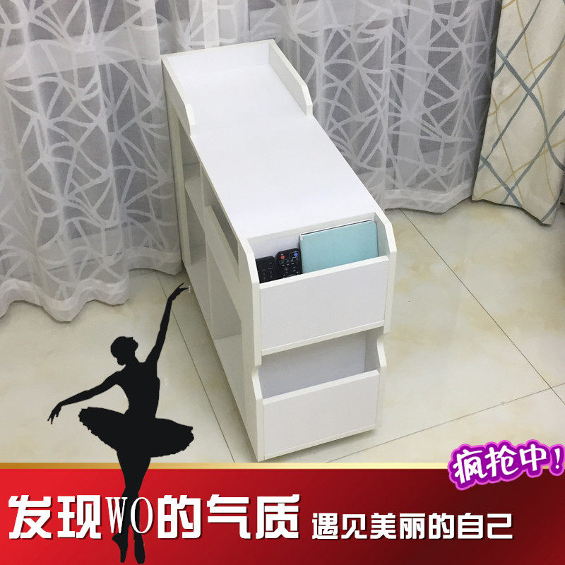 沙发边几实木边柜客厅缝隙夹缝柜烧水柜美容美发美甲足浴城小推车