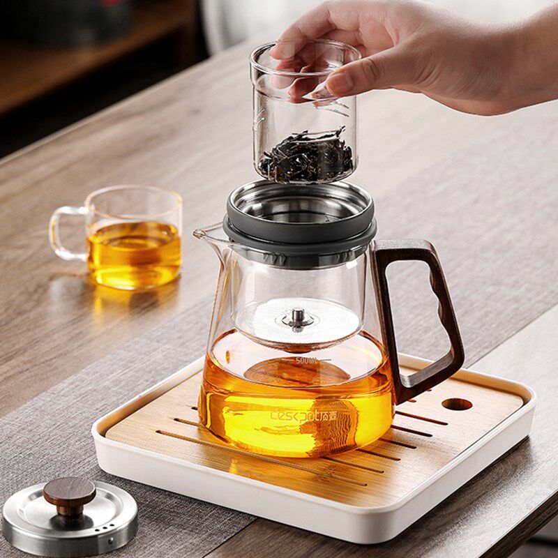 耐热玻璃泡茶壶飘逸杯茶水分离过滤懒人冲泡煮茶壶家用功夫沏茶壶