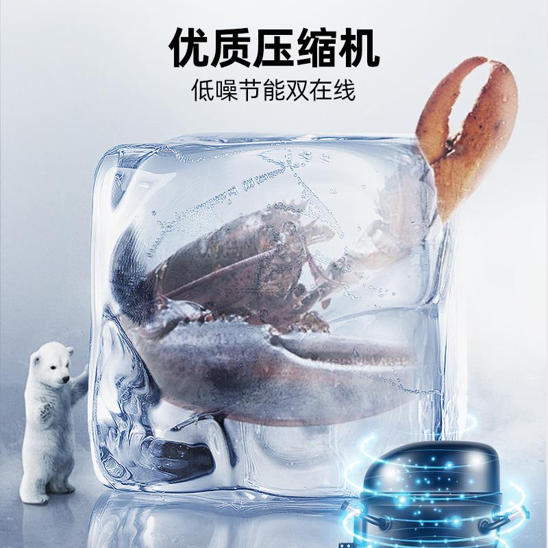 星星冰柜商用大容量冷冻展示柜冷藏保鲜柜玻璃卧式海鲜岛柜雪糕柜