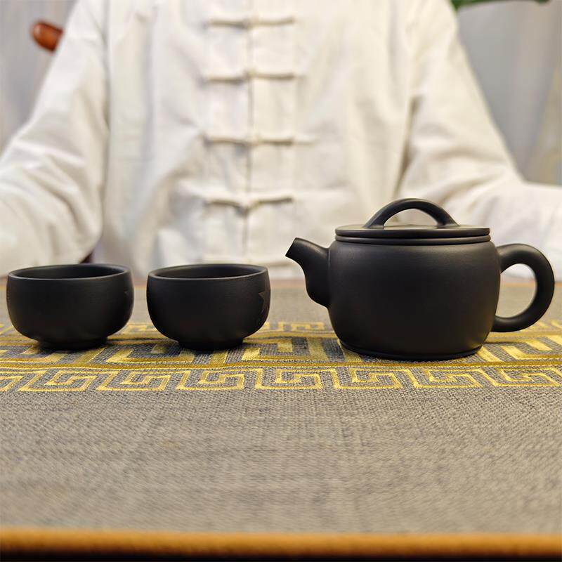 滇临韵云南建水紫陶节假日茶具礼品套装非紫砂功夫茶器素茶壶