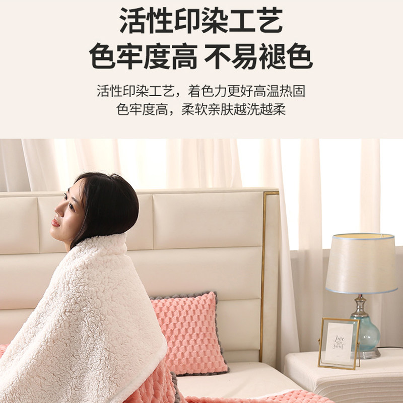 加厚保暖抱枕被子两用办公室午睡二合一汽车上靠垫折叠绒毯新款冬