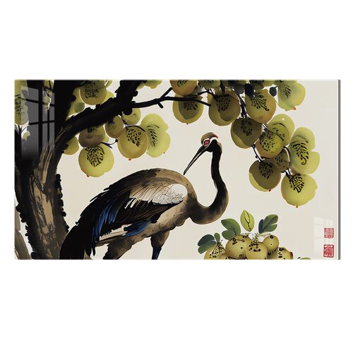 遮丑墙贴水墨画自粘3d立体亚克力餐厅客厅墙面补洞遮瑕遮挡装饰画