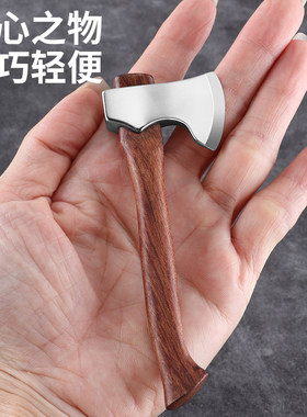 斧头精美摆件办室桌面摆件削铅笔开快递木柄手工煅造观景物件实用