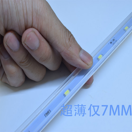 12vled点菜柜灯管防水灯带 12伏冷藏冰柜冰箱保鲜柜展示照明灯