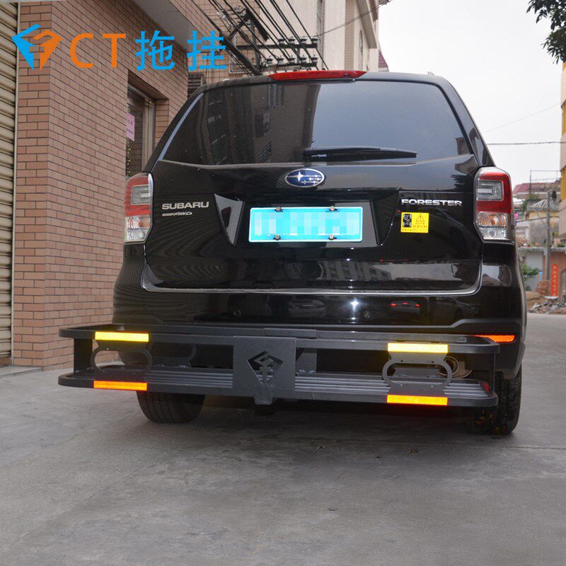 汽车拖车杠方口折叠行李架车载后托框行李框旅游货篮子后背架改装