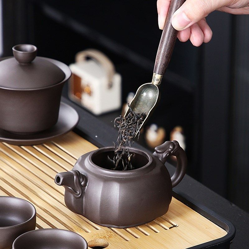 紫砂龙壶功夫茶具茶壶茶杯整套泡茶器中式家用茶具套装2024新款