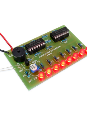 LM324运算放大LED温度显示与超限报警器电子教学散件实训焊接制作