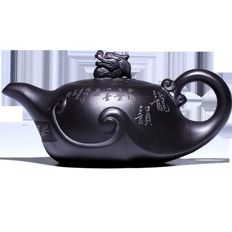 宜兴紫砂壶纯全手工 原矿老紫泥家用泡茶大容量茶壶功夫茶具套装