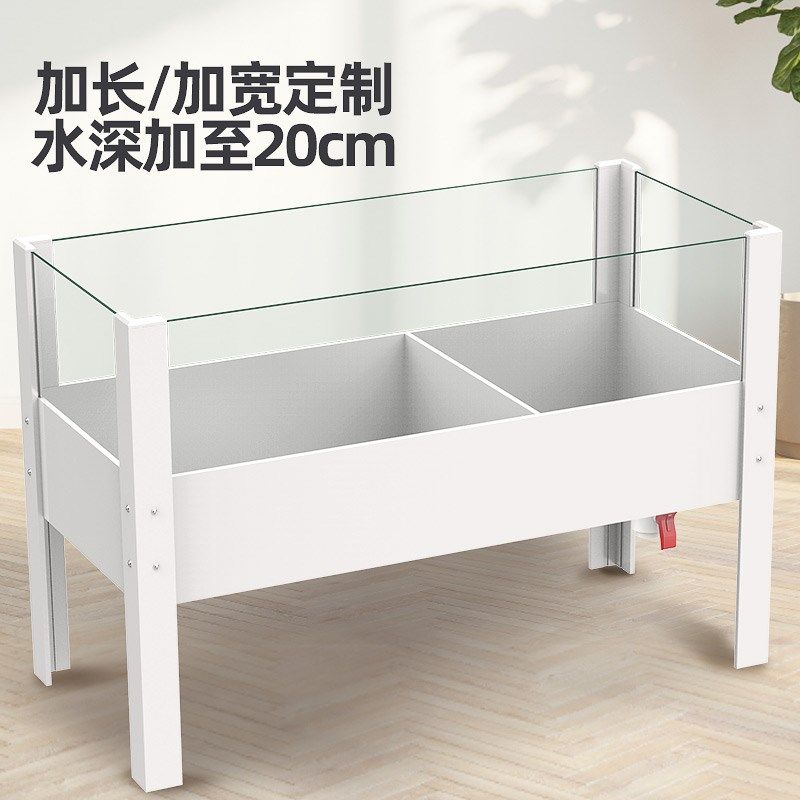 黄缘龟专用缸定制养大乌龟缸家用半水龟饲养箱安缘水陆生态造景缸