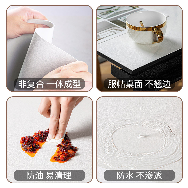 北欧皮革桌垫大理石纹桌布防水防油免洗pvc防烫茶几岩板餐桌垫子