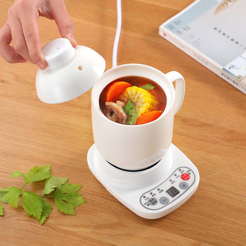 小炖杯电炖杯养生杯办公室热牛奶神器煮粥杯煮茶杯迷你炖锅加热杯