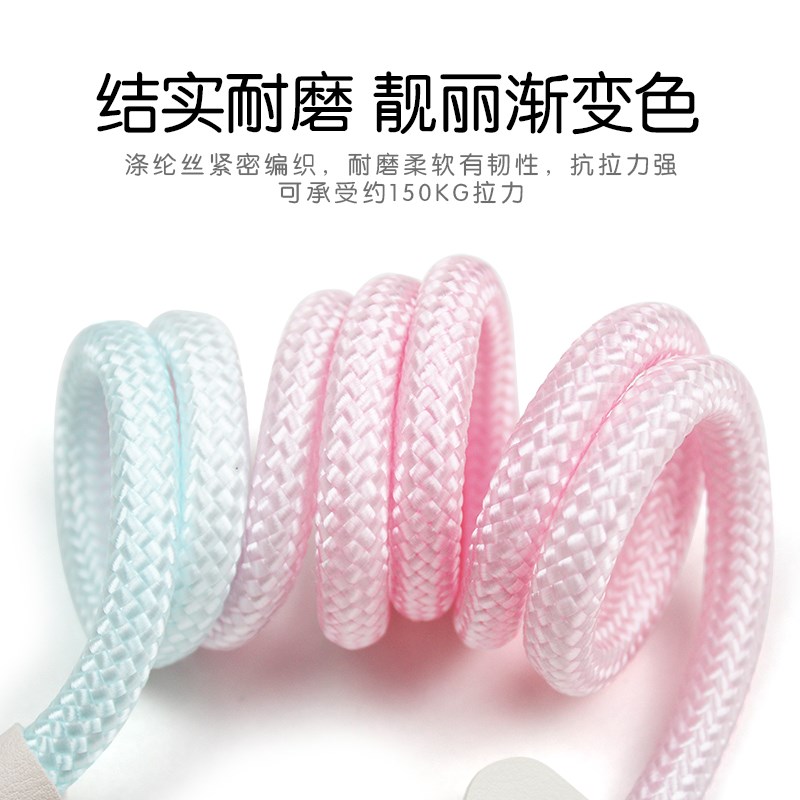 狗狗牵引绳p链可爱风遛狗绳粉色渐变高颜值它愿平替泡泡小型犬P绳图片