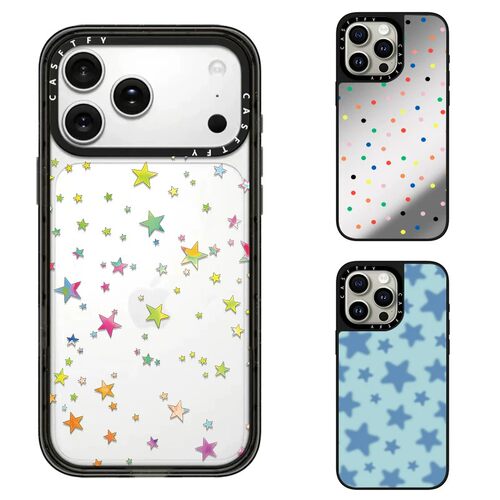 CASETiFiY联名彩色五角星星波点适用iPhone18promax苹果17promax手机壳15/14pro/12明星同款16plus磁吸13防摔