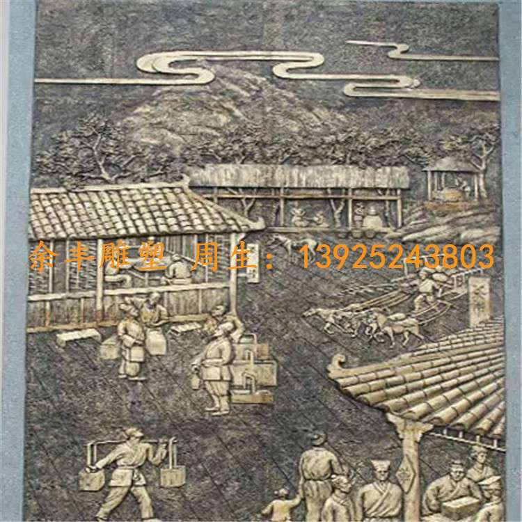 供应玻璃钢仿铜装饰浮雕深圳市城市建设景观镂空手工
