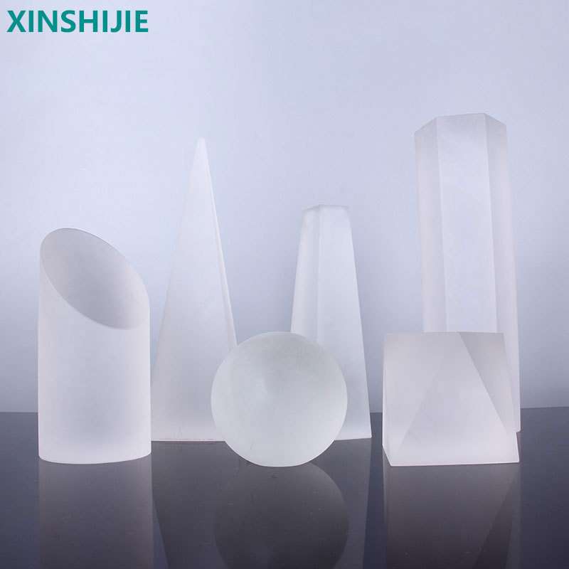 现代简约轻奢几何形水晶装饰品客厅别墅样板间酒柜创意个性摆件