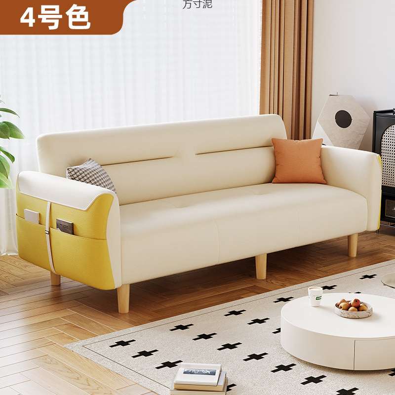 科技布猫爪布小户型出租房屋客厅小型便捷便宜工厂沙发床