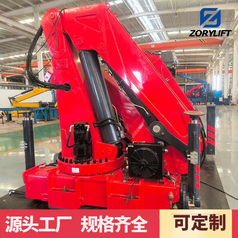 出口12吨铰接式随车吊15吨吊臂16吨折叠随车起重机上翻支腿散热器