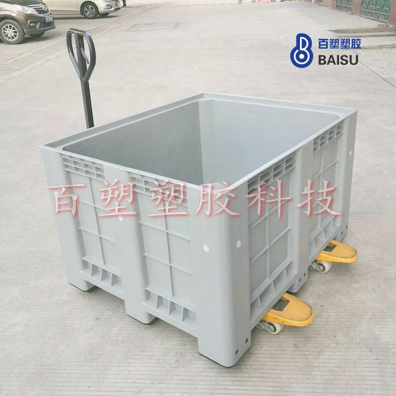 物流卡板箱运输卡板箱叉车卡板箱大型水果蔬菜塑料周转箱托盘胶箱