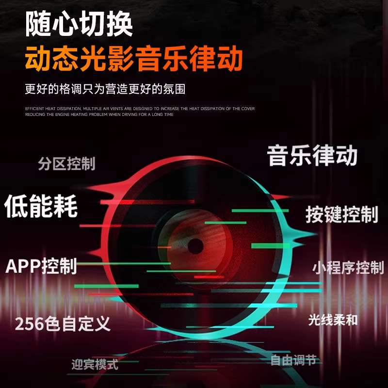 哈弗猛龙专用氛围灯哈佛改装配件改装件车内内饰哈弗V7装饰大全