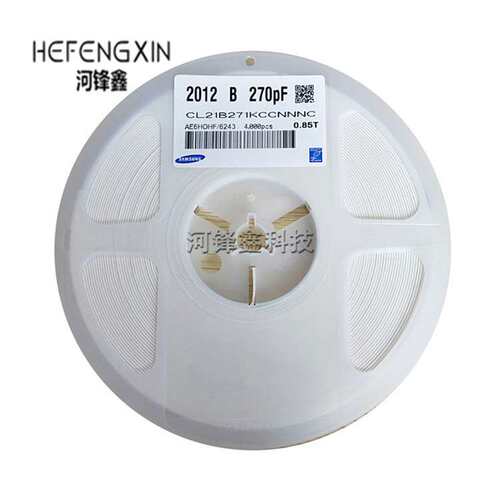 0805 贴片电容 271K 270PF X7R 10% 100V 无极 陶瓷贴片电容