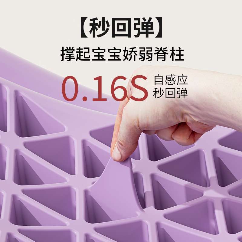 新生儿柔软洗澡沐浴架宝宝智能感温浴架坐躺托防滑垫浴网澡盆通用