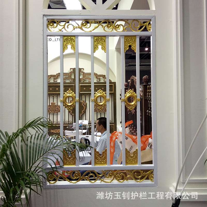 新型防盗窗花 铝合金中式窗花 庭院铝艺防盗防护窗