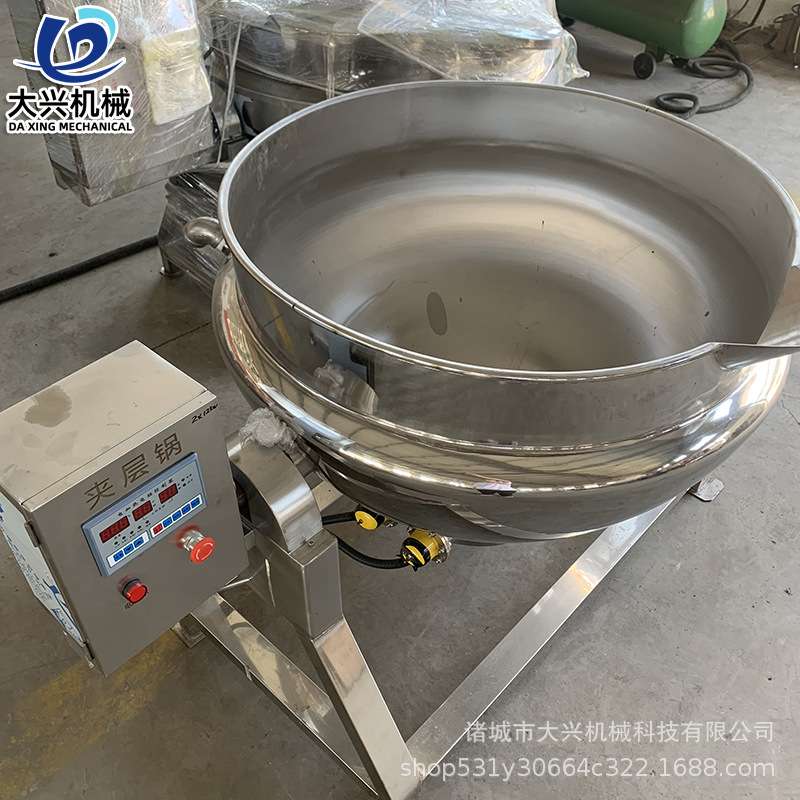 无骨鸡爪卤煮锅 可倾式不锈钢蒸煮夹层锅 鸭翅根卤制专用设备